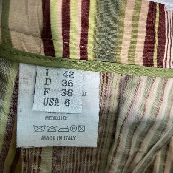 GUNEX Pleated‎ Plaid Skirt, Cotton, size 6 - Picture 8 of 10